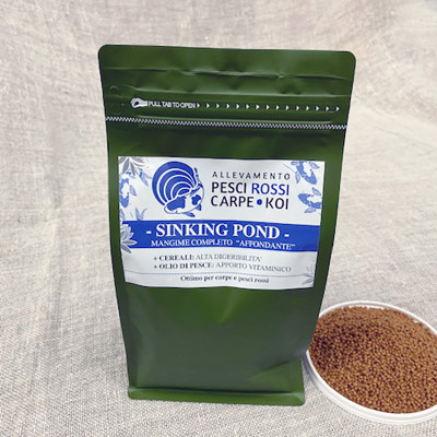 SINKING POND (Sinking Winter) - Sinking food - 2 mm - 1 lt/700 gr SINKING POND (Sinking Winter) - Sinking food - 2 mm - 1 lt/700 gr
