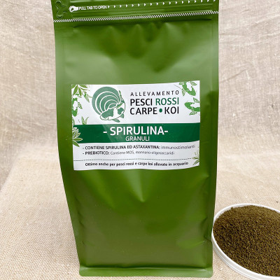 Spirulina granular food - ø 1,2-1,5 mm - Bag of 1kg / 3lt Spirulina granular food - ø 1,2-1,5 mm - Bag of 1kg / 3lt